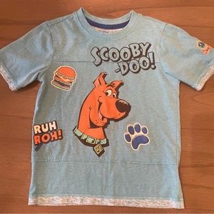 Blue Scooby-Doo Cartoon Kids Shirt
